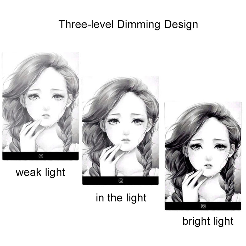 LED Drawing Copy Pad – 3-Level Dimmable Light Board for Kids | Adjustable Animation Tracing Pad, Educational Art Toy & Creative Gift