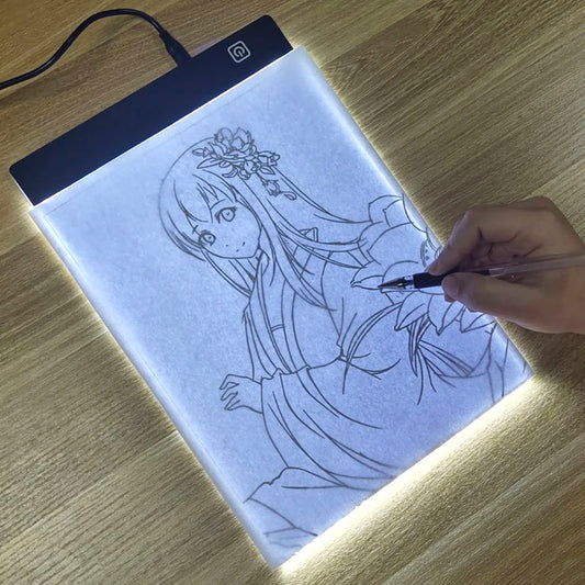 LED Drawing Copy Pad – 3-Level Dimmable Light Board for Kids | Adjustable Animation Tracing Pad, Educational Art Toy & Creative Gift